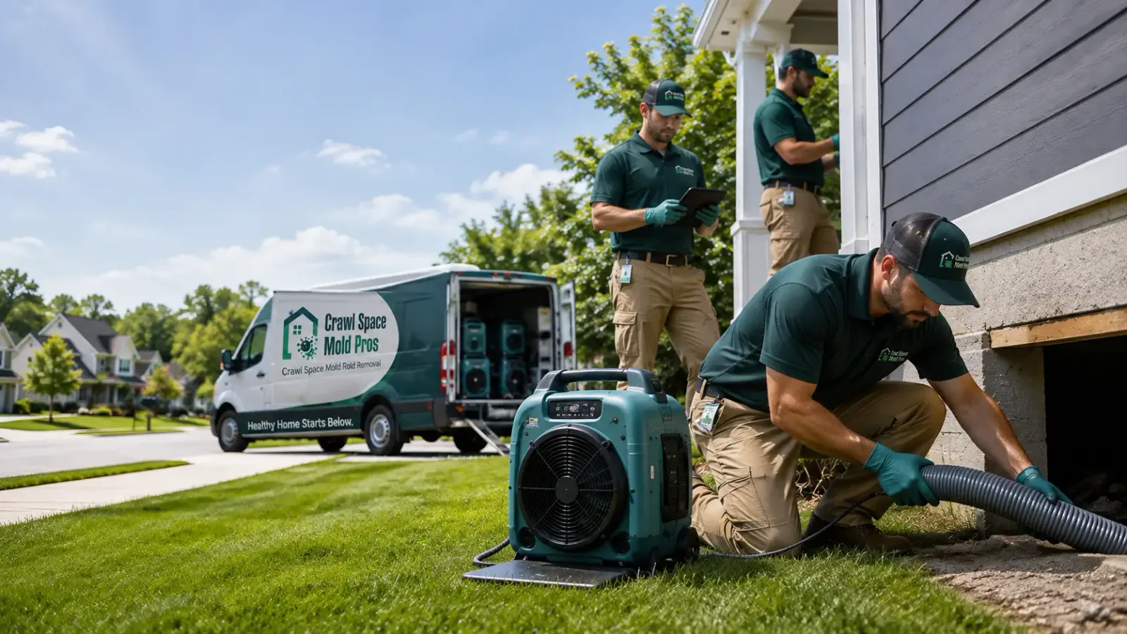 Crawl Space Mold Removal in Prescott, MI